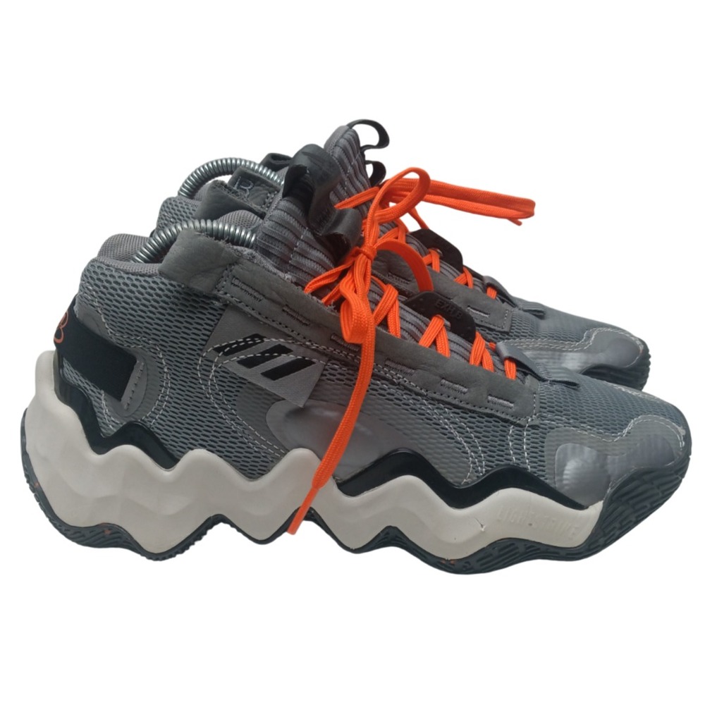 Adidas Exhibit B Candace PE‎ Grey Impact Orange Women's Athletic Sneaker 8 US